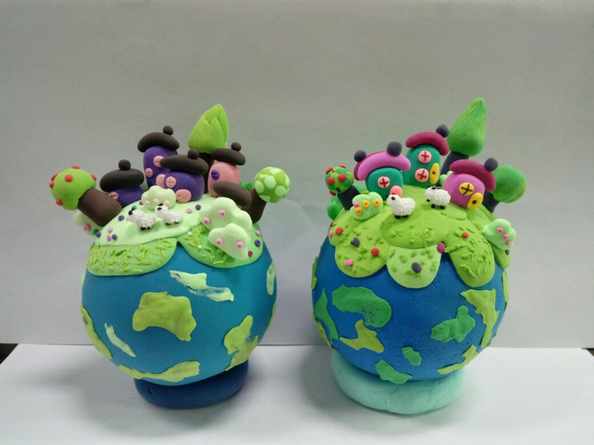 轻粘土地球,看到一个大神的,我也来个