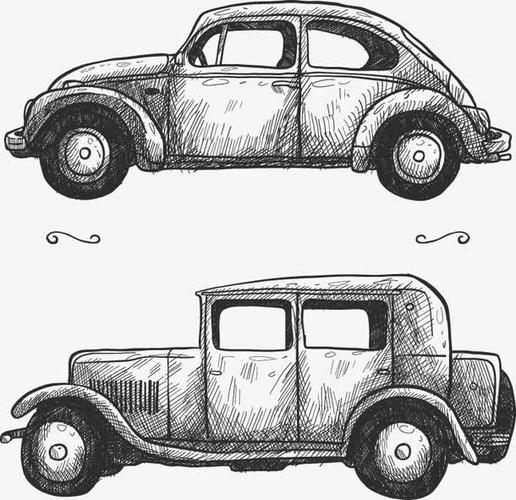 素描汽车