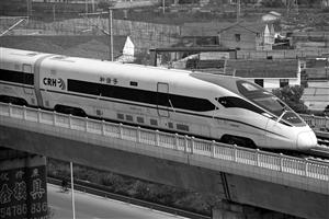 chr380d-6601运行在杭甬高铁宁波洪塘段