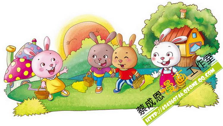 快乐的小兔子