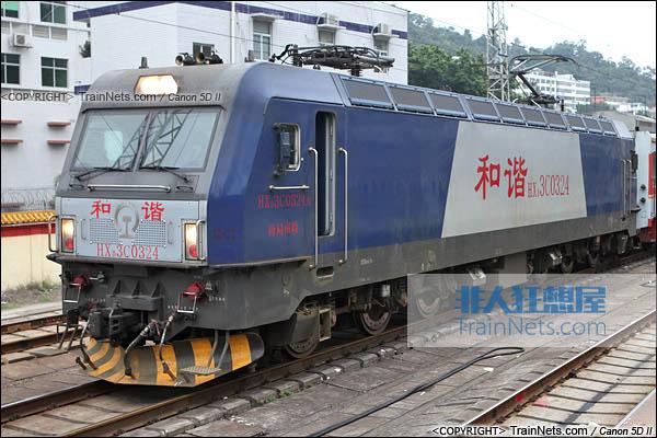 厦门折返段.配属南昌铁路局的hxd3c型电力机车.