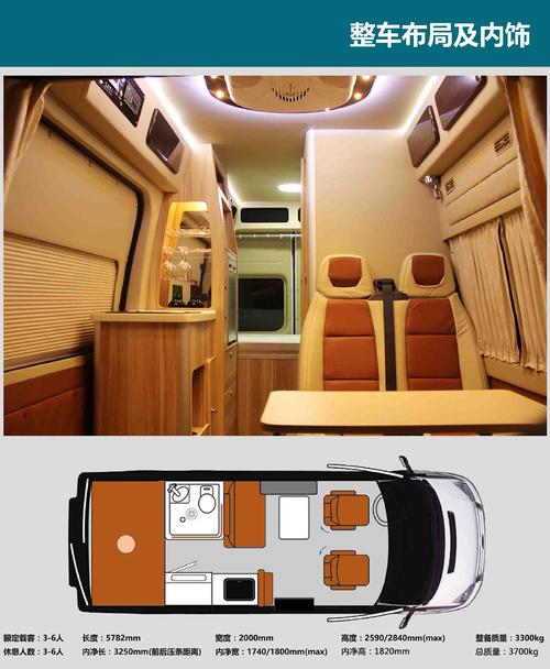 福特新世代全顺v348长轴高顶b型房车