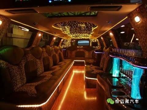 豪车改装丨多款加长版悍马h2商务车奢享内饰