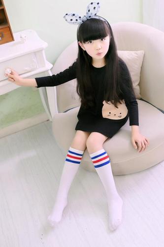 童装童袜儿童中筒袜春夏秋冬款女童纯棉长筒袜子弹力女大童过膝袜