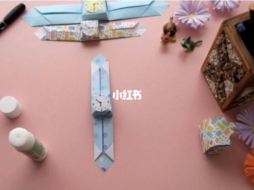 一张纸就能做好小手表折纸,成品很可爱_折纸_手表_教程_折纸教程_兴趣