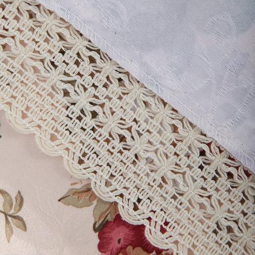 高档布艺餐椅坐垫 靠背套两件套花开富贵款z0009