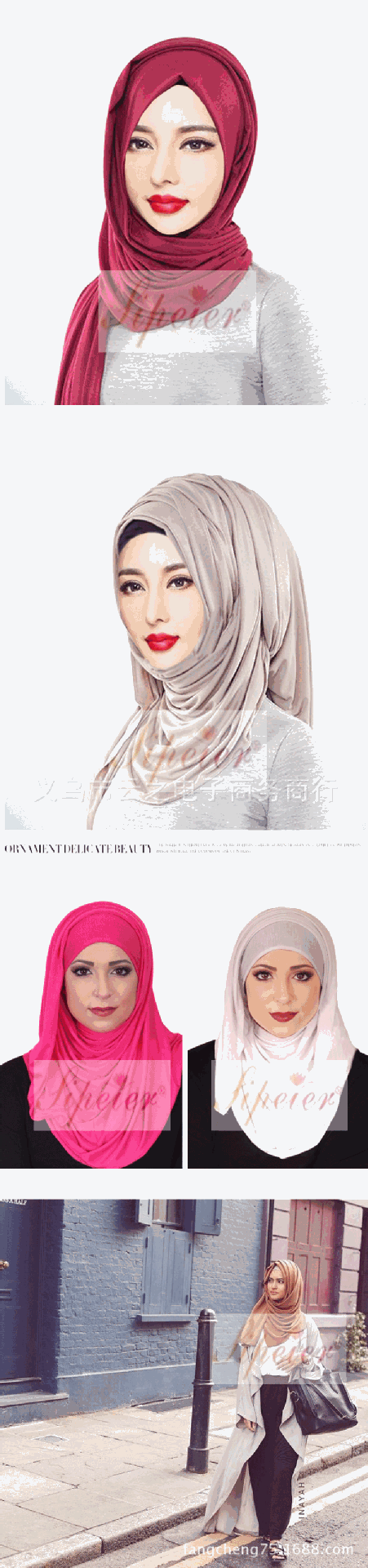 回族用品女方便盖头长巾伊斯兰教纱巾穆斯林头巾厂家直销scarf