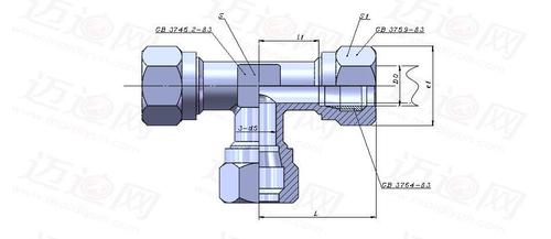 卡套式三通管接头g25
