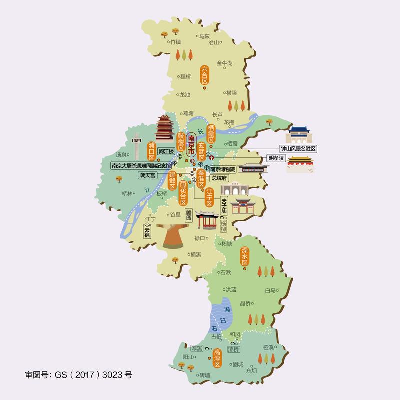 江苏省南京市旅游地图 - 南京市地图 - 地理教师网
