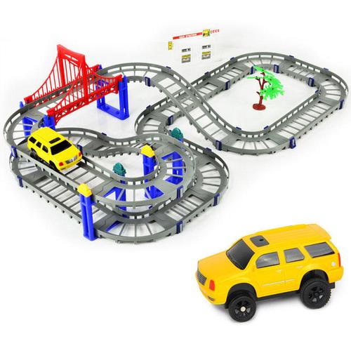 橙爱立昕 梦幻组合轨道汽车 电动轨道车 儿童玩具车 车模玩具