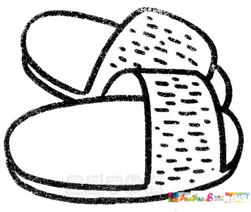 拖鞋简笔画简单画法