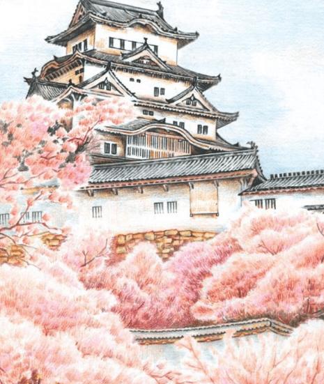 好看的彩铅风景画作品大全