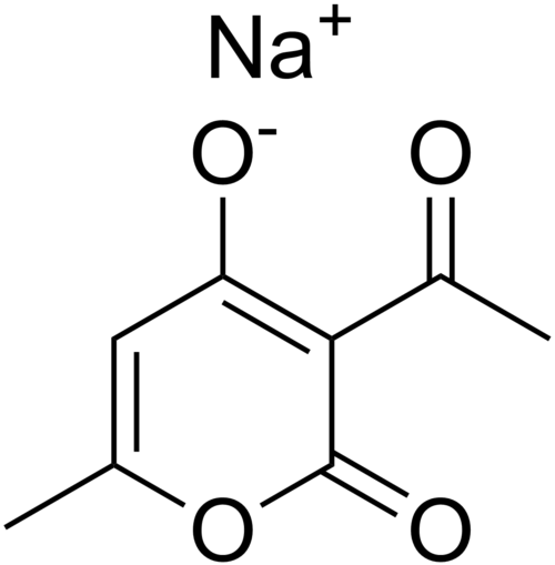 阿斯巴甜 丙酸钙 苯甲酸钠  脱氢乙酸钠,也叫脱氢醋酸钠,分子式为 c8h