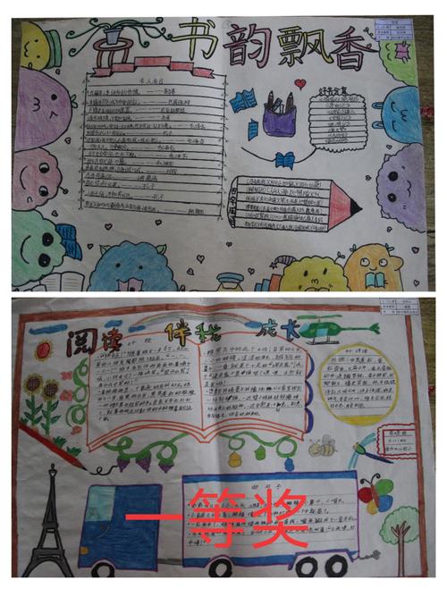 品味书香,阅读伴我成长——浦市中心完小手抄报比赛 写美篇 一等奖:二