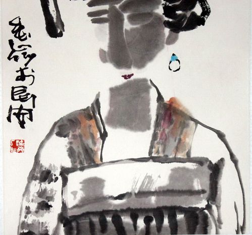 王金岭《唐人仕女》陕西国画院画师 长安画派代表画家