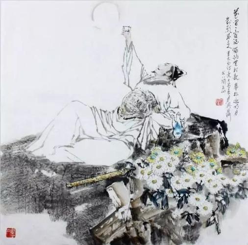 对影成三人"从"举头望明月,低头思故乡"唐人李白是不可分割的搭档乡思