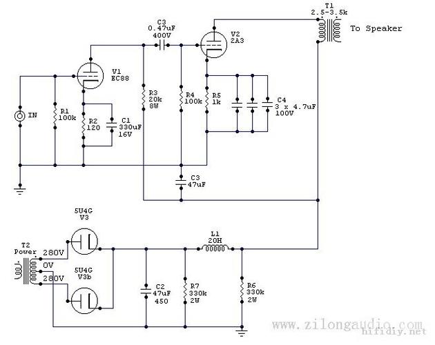 胆机电路图大全