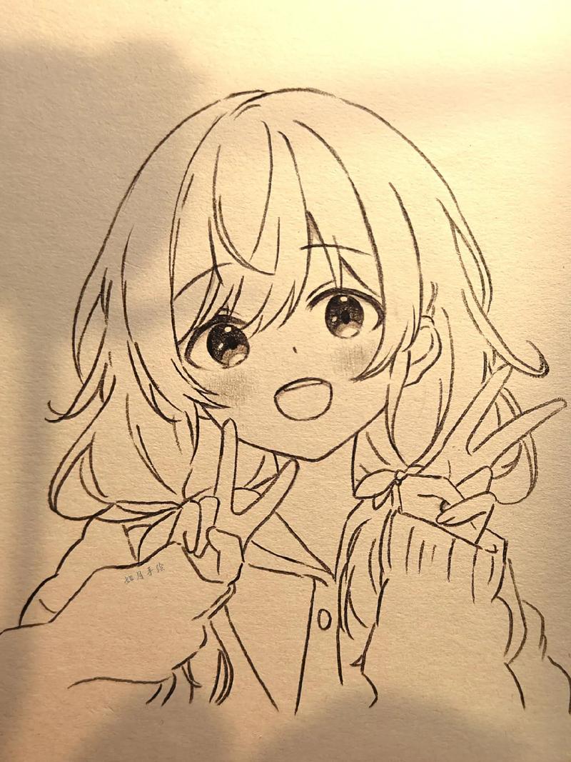 超级简单的动漫简笔画,快快画起来吧#绘画