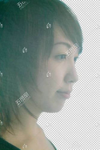 女性侧脸图片