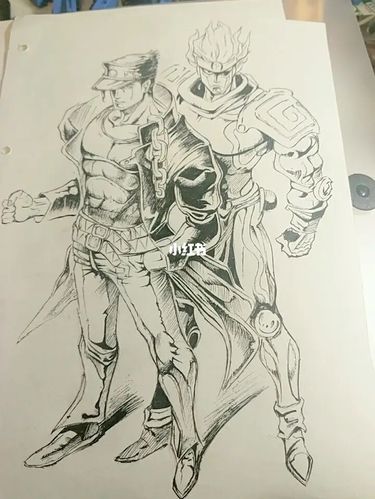 无敌的空条承太郎_绘画_文化_绘画