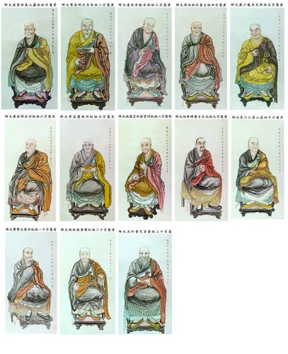 现在遵奉的净宗十三祖,是经宋元明以及近代的逐渐推选而自然形成的.