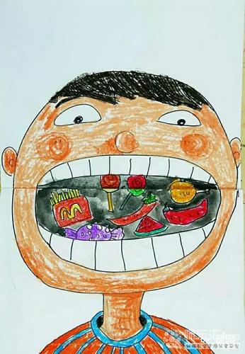 幼儿美术创意手工作品能吃的大嘴巴