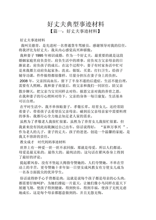 好丈夫典型事迹材料.docx 5页