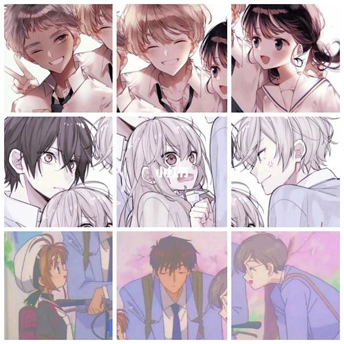 三人头像两男一女师傅徒弟师娘头像