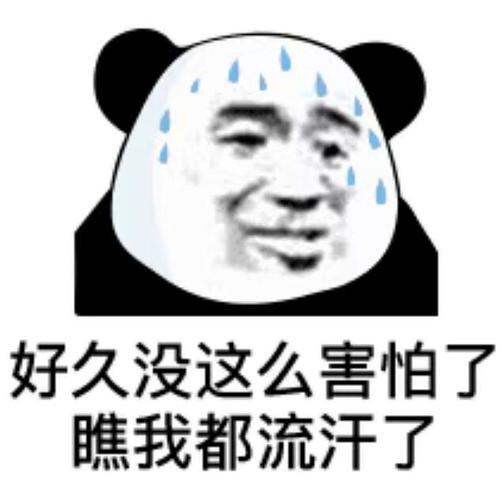 好久没这么害怕了,瞧我都流汗了表情包 - 日常表情包