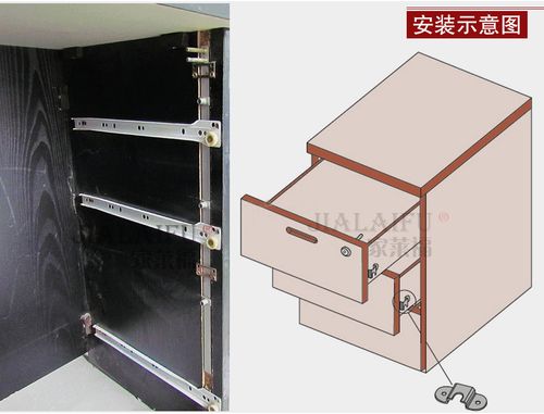 家莱福五金抽屉锁正面锁三连锁家具锁移动柜锁办公桌抽屉锁屉柜三联锁