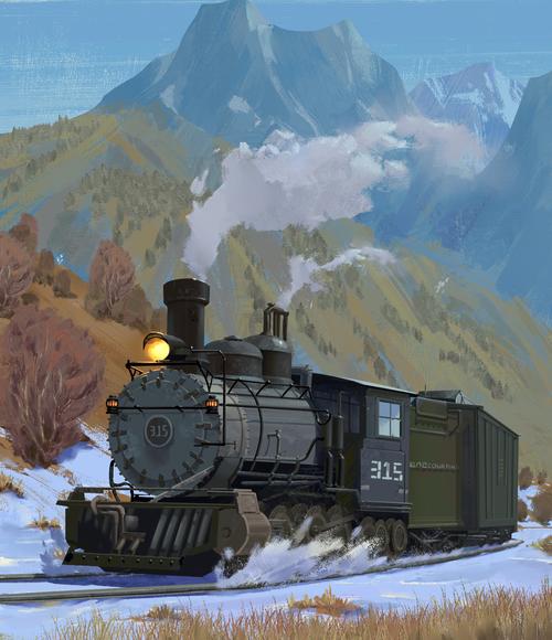 老火车~~|插画|插画习作|_jnn - 原创作品 - 站酷 (zcool)