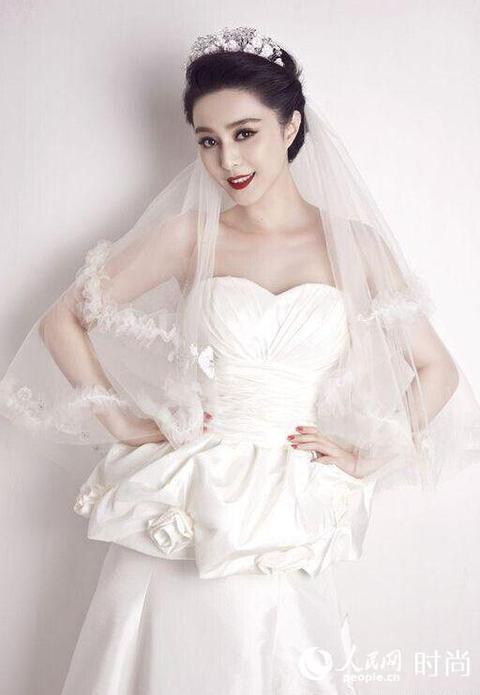刘诗诗穿300万婚纱宛若仙子 女星婚纱造型pk谁是最美新娘