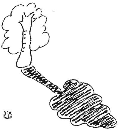 数字的影子简笔画