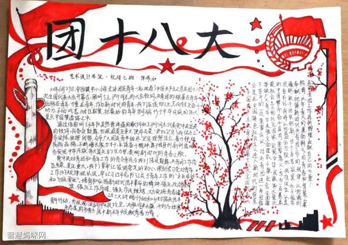 关于十八大的手抄报图片