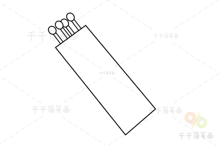 火柴简笔画图片