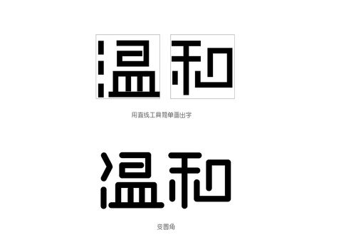 简单的ai字体设计过程,纯属个人分享多指教!