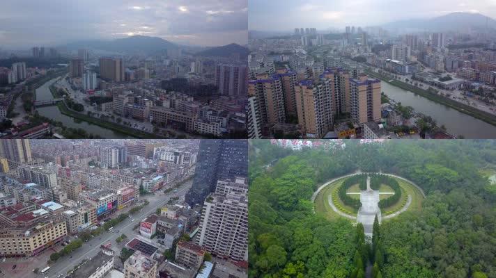惠州惠东县城航拍视频素材