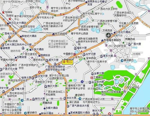 广西南宁青秀区地图全图高清版