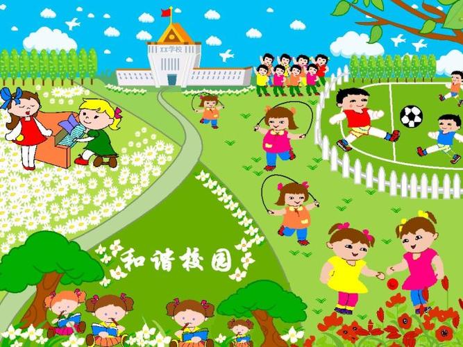 我美丽的校园绘画作品美丽的校园绘画作品图片精选