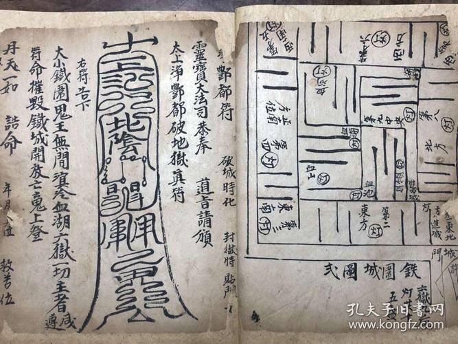 清代手抄本《血湖诸阶科》符书全本,原本