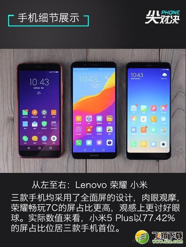 联想s5,荣耀畅玩7c,红米5 plus哪个好_联想s5,荣耀畅玩7c,红米5 plus