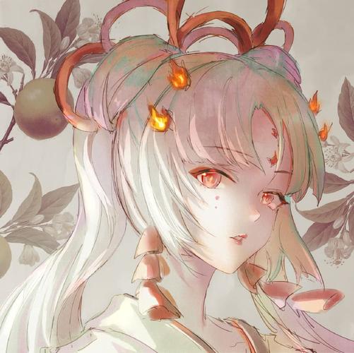 动漫头像,红旗袍的小姐姐真美