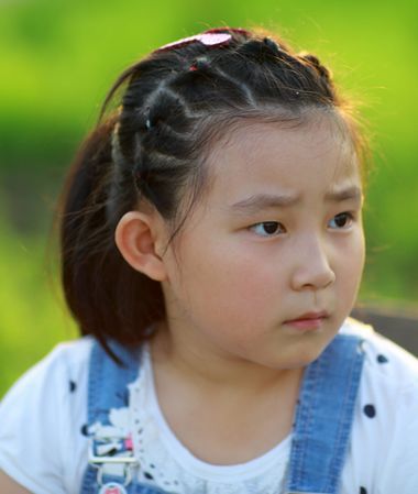 小学生连扎 马尾辫发型