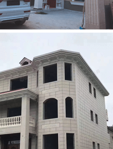 罗马柱瓷砖外墙砖欧式别墅乡村家用农村围墙仿大理石大门柱子瓷砖