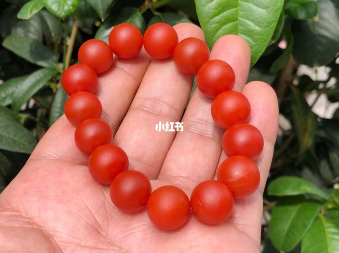 柿子_手串_南红玛瑙