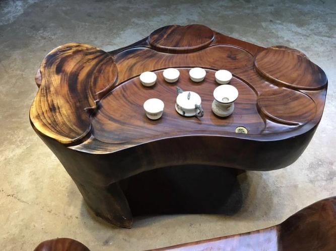 113 胡桃木根雕茶台茶海桌实木木头茶几大树根整体原木茶桌家用