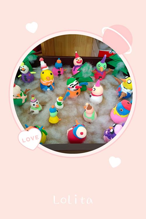 雪娃娃——橡皮泥手工制作