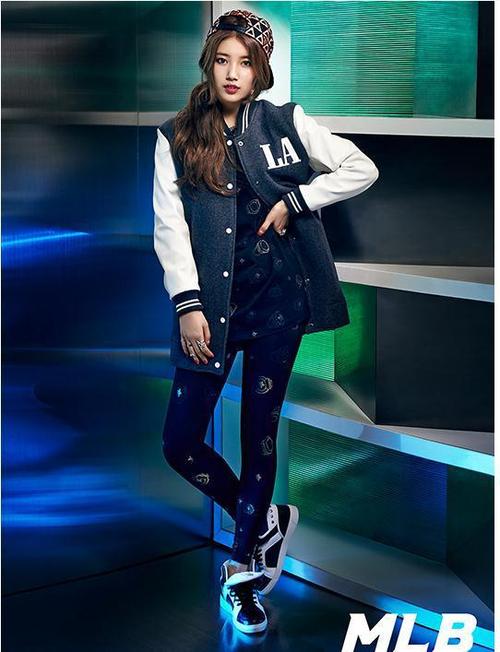 新款mlb棒球服女中长款棒球外套皮袖棒球衫冬款棉服外套女风衣潮