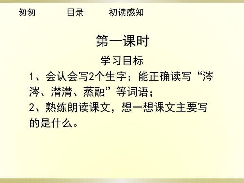 六年级语文下册 2.匆匆(第1课时)教学课件 新人教版ppt