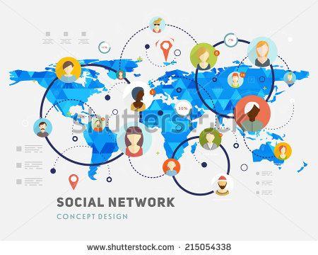 social network vector concept.